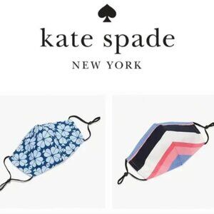 Kate Spade Berber Stripe & Spade Flower Non-medical Mask Set